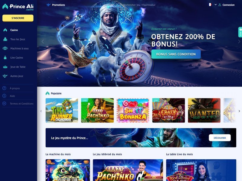Le Prince Ali Casino En Ligne : Découvrez les Avantages en France